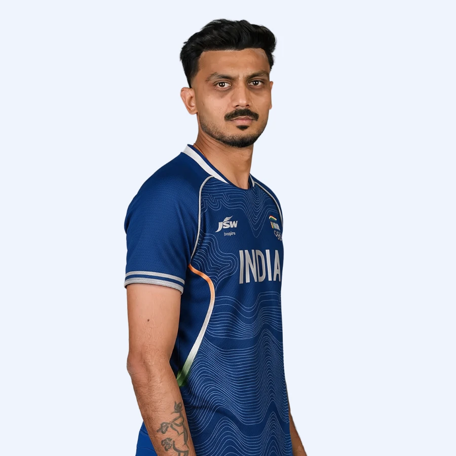 Axar Patel in Team India kit