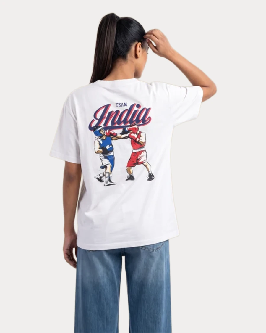 Team India Boxing T-Shirt — White
