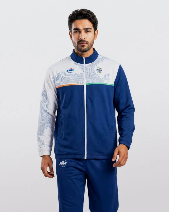 Official Team India 2026 Track Jacket — Navy Blue