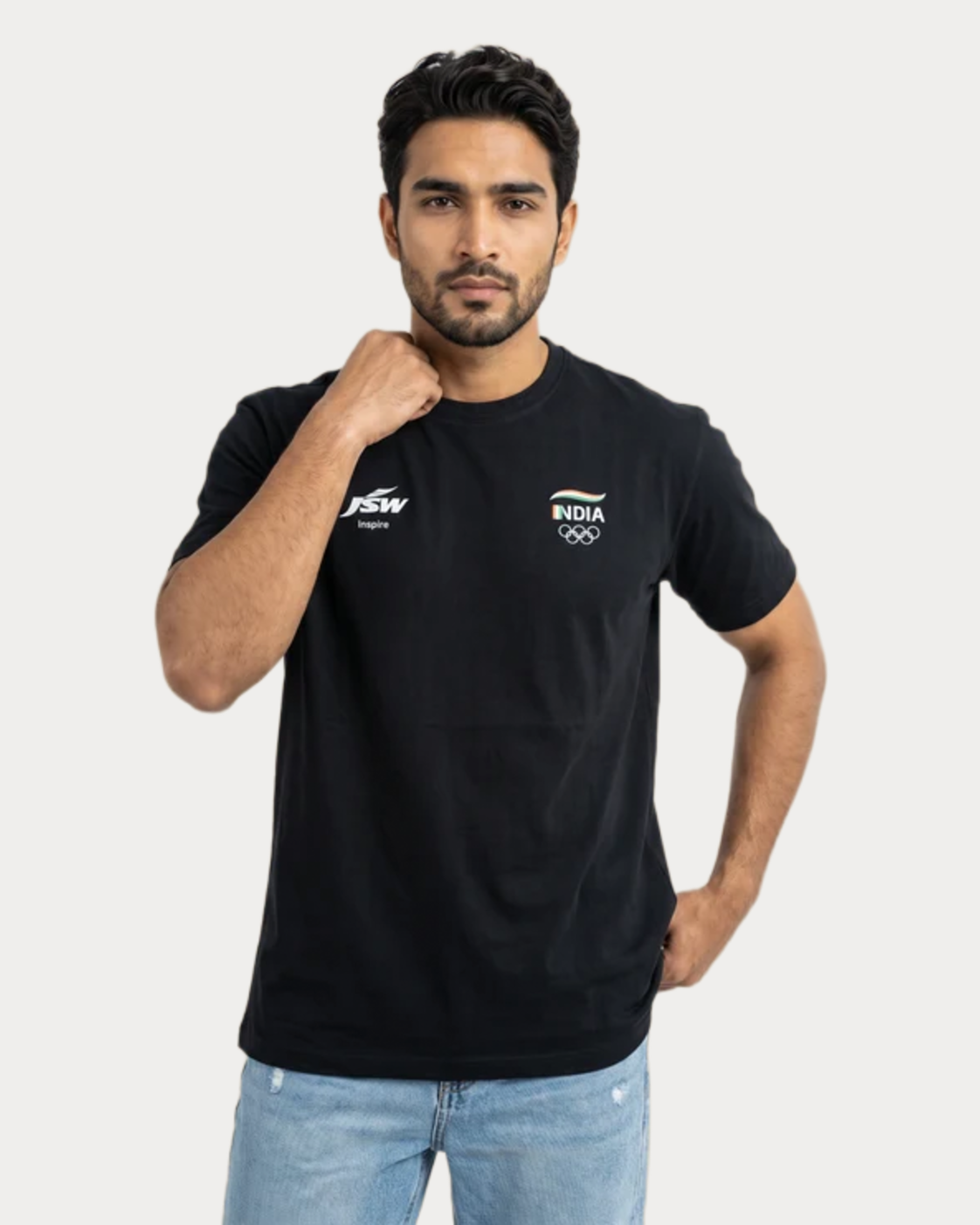 Team India Javelin T-Shirt — Black