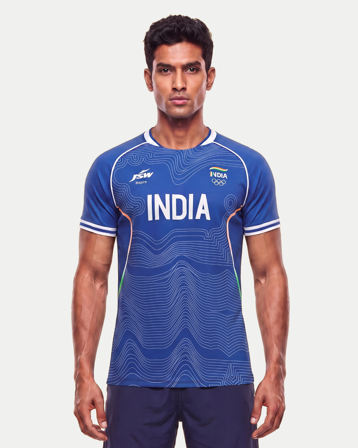 Official Team India 2026 Travel Jersey — Navy Blue