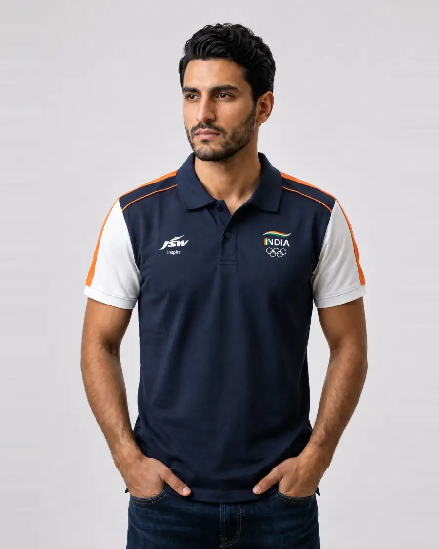 Team India Navy Polo — Navy Blue