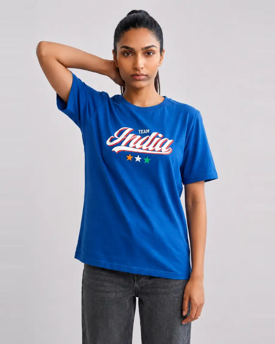 Team India Uniform T-Shirt — Blue