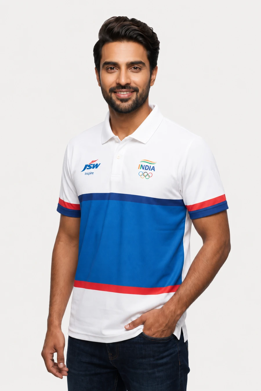 Team India Voyage Polo — White