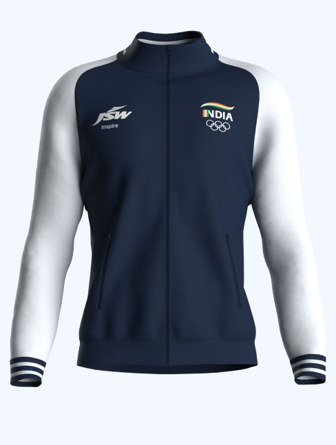 JSW Inspire Olympics 2024 Team India Official Travel Jersey Buy Authentic Team Apparel